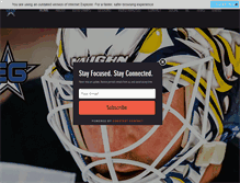 Tablet Screenshot of elitegoalies.com